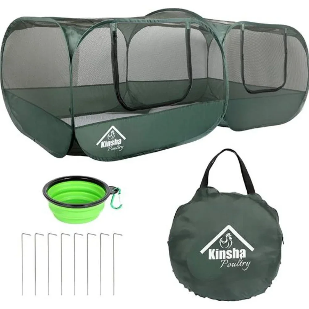 Portable Chicken Coop Chicken Run for Small Animals Foldable